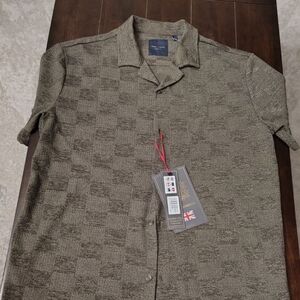 Men's Textured Olive Shirt